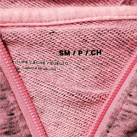 Under Armour Purple & Florescent Orange Cropped Hoodie Sweatshirt - Picture 5 of 6